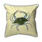 Betsy Drake Blue Crab - Female Large Indoor/Outdoor Pillow 18x18